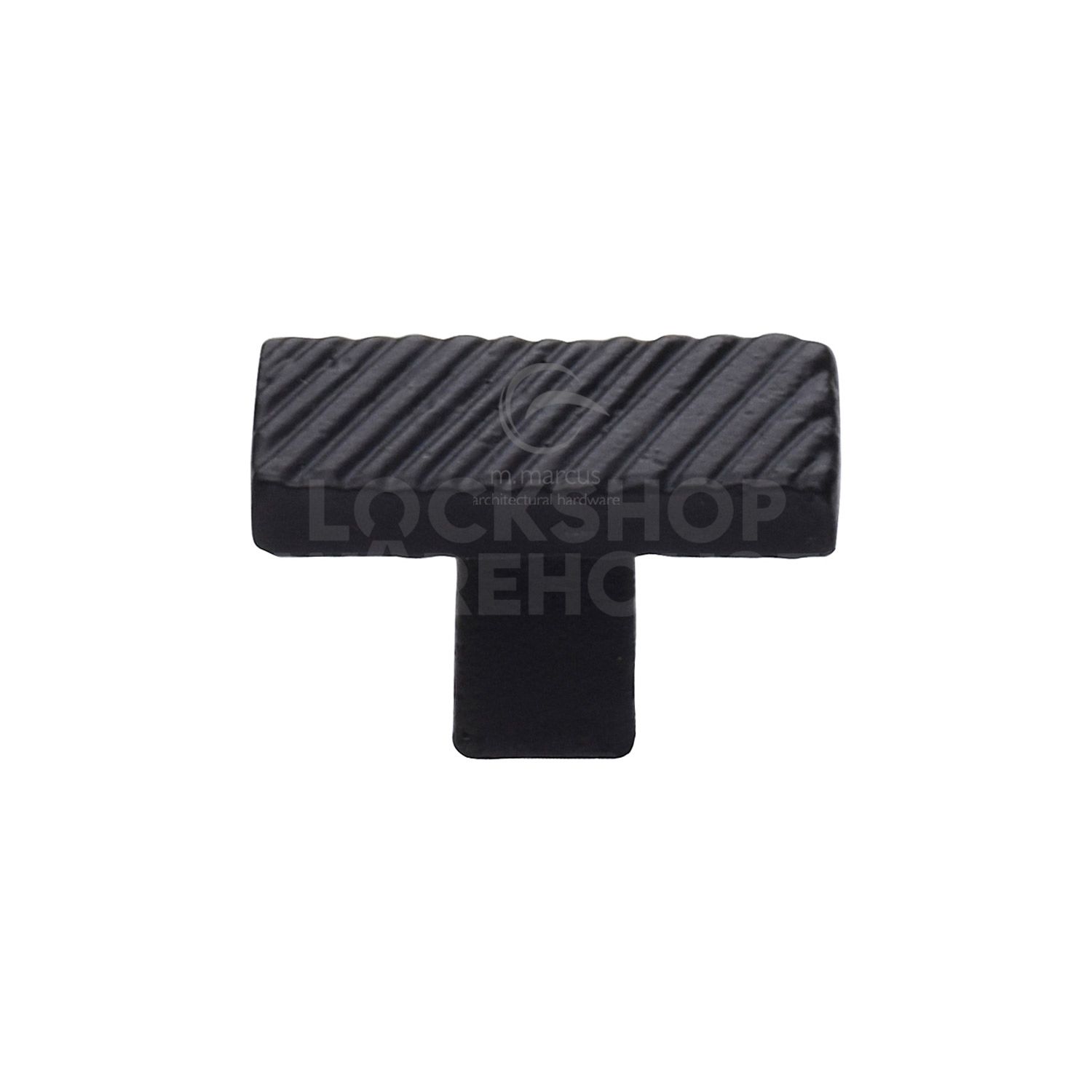 Matt Black Iron Textured Cabinet Knob