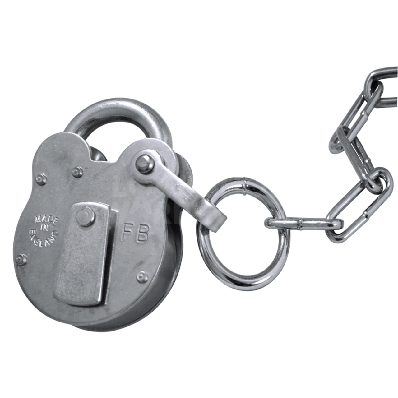 Dimensions Image: FB1 Fire Brigade Padlock &amp; chain