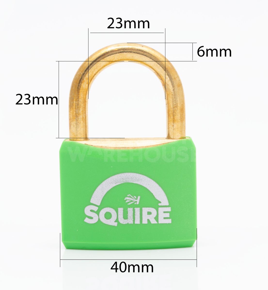Dimensions Image: SQUIRE BR40 Brass Lock Off Padlocks