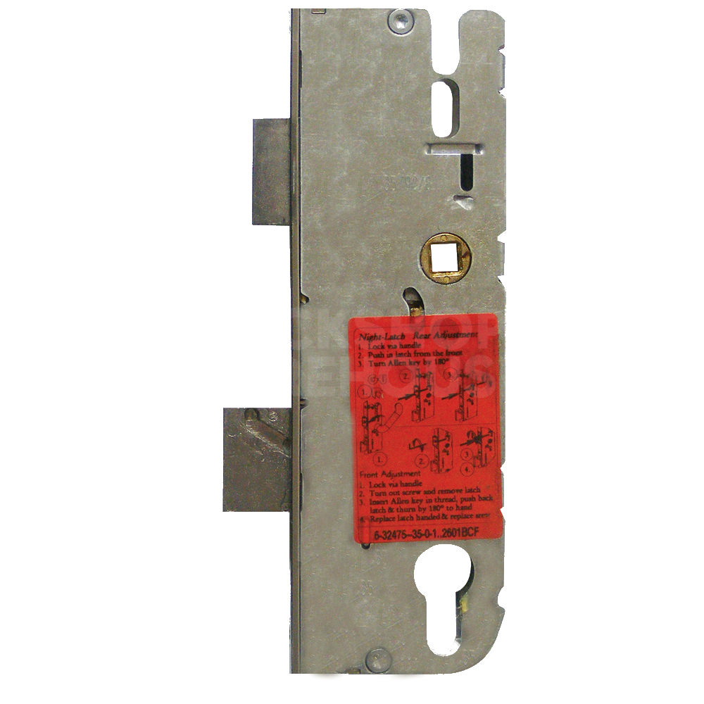 GU Lever Operated Latch & Deadbolt Gearbox - Split Spindle