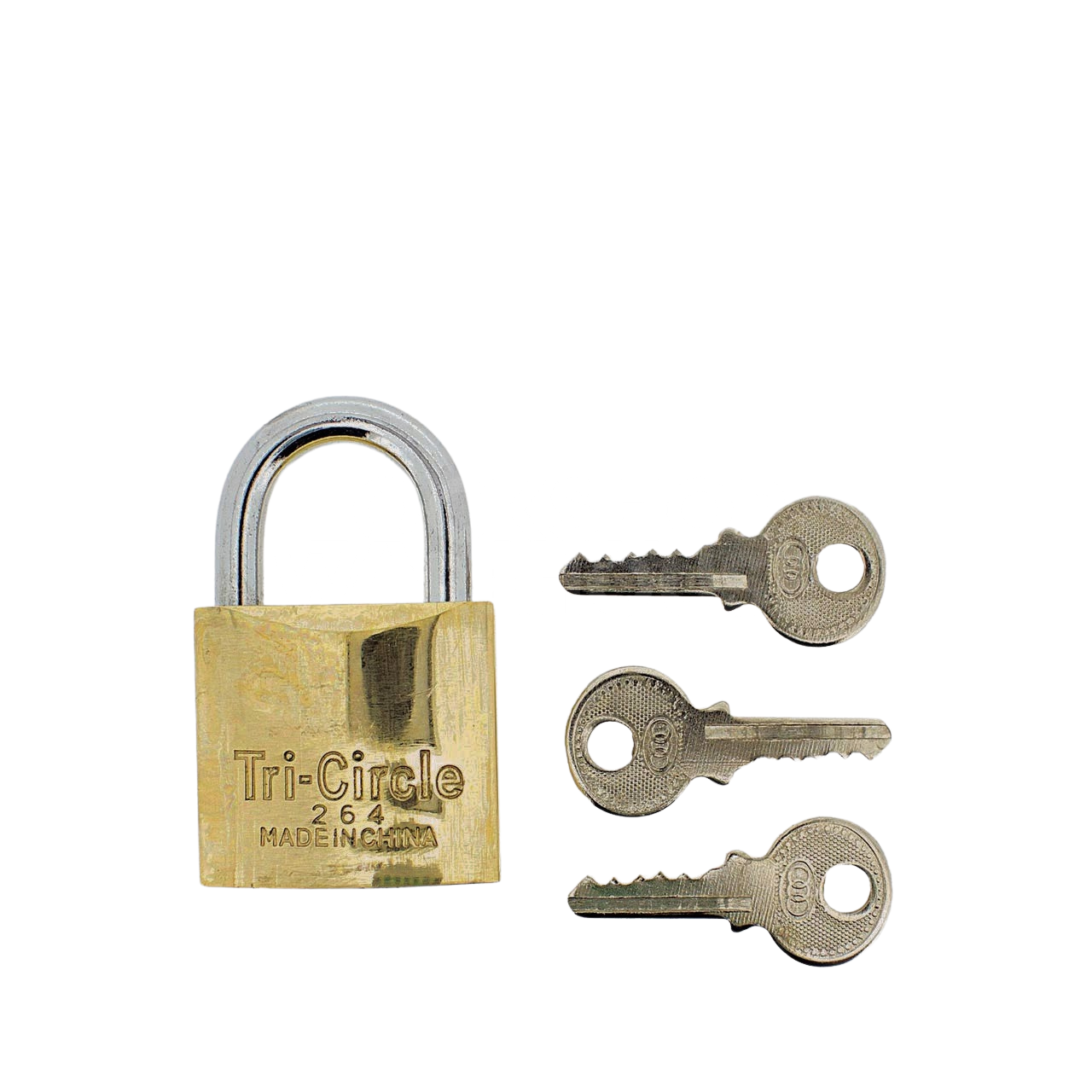 Dimensions Image: Tri-Circle Padlock 38mm