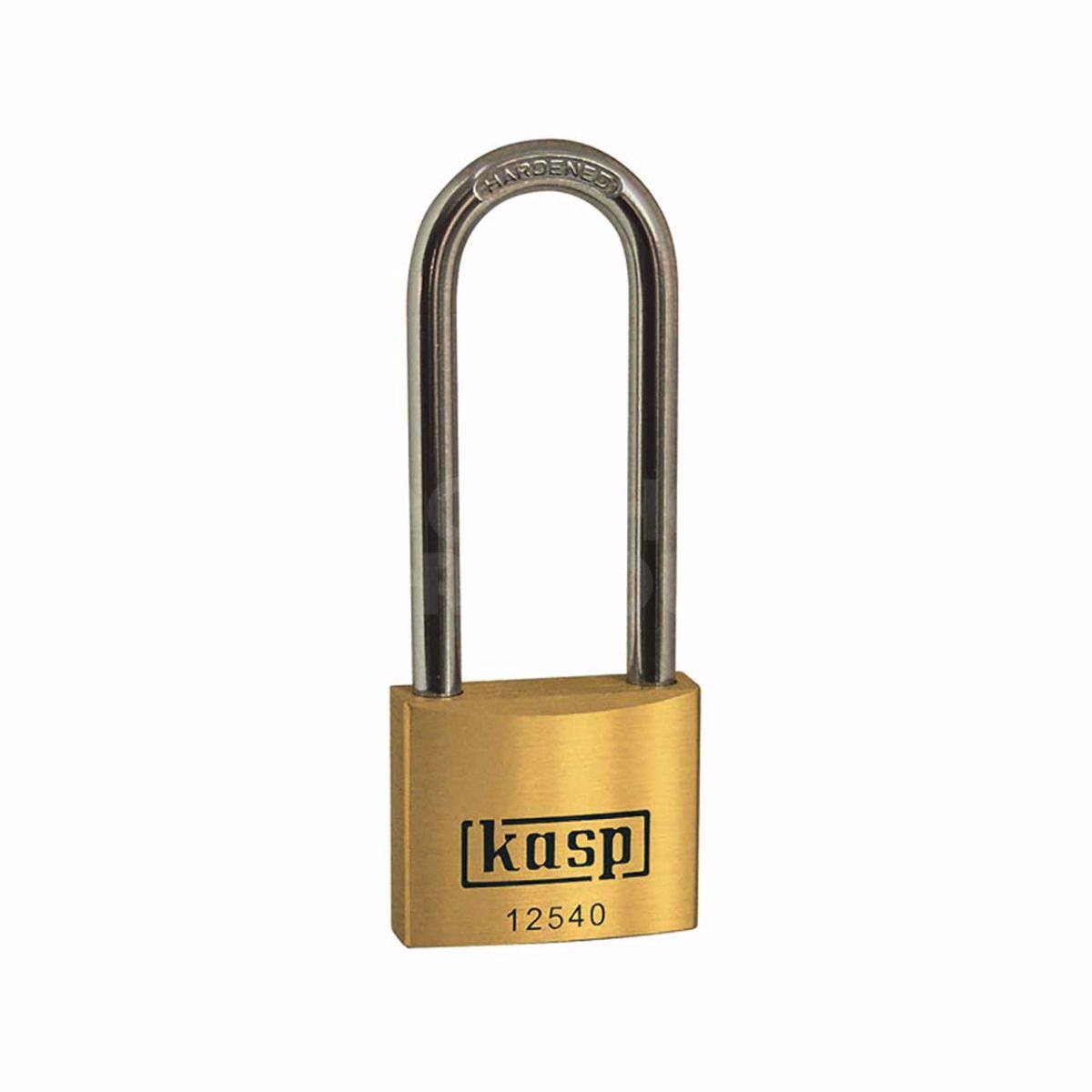 Gallery Image: Kasp 125 Series Premium Brass Padlock 40mm x 63mm Long Shackle