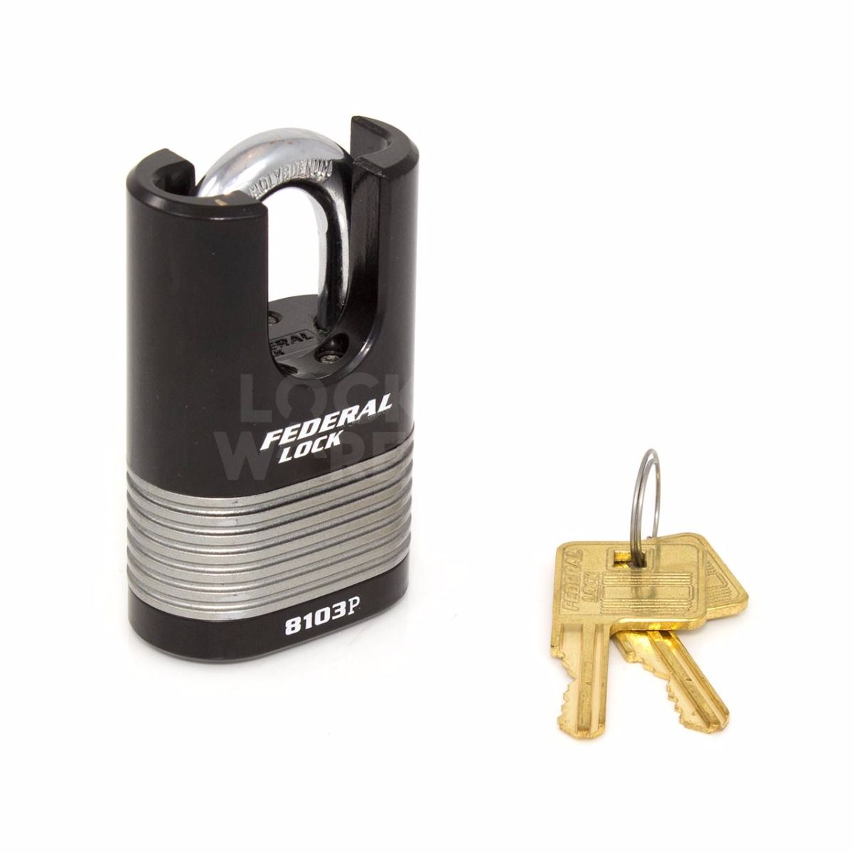 Gallery Image: Federal FD8103P Closed Shackle Laminated Padlock