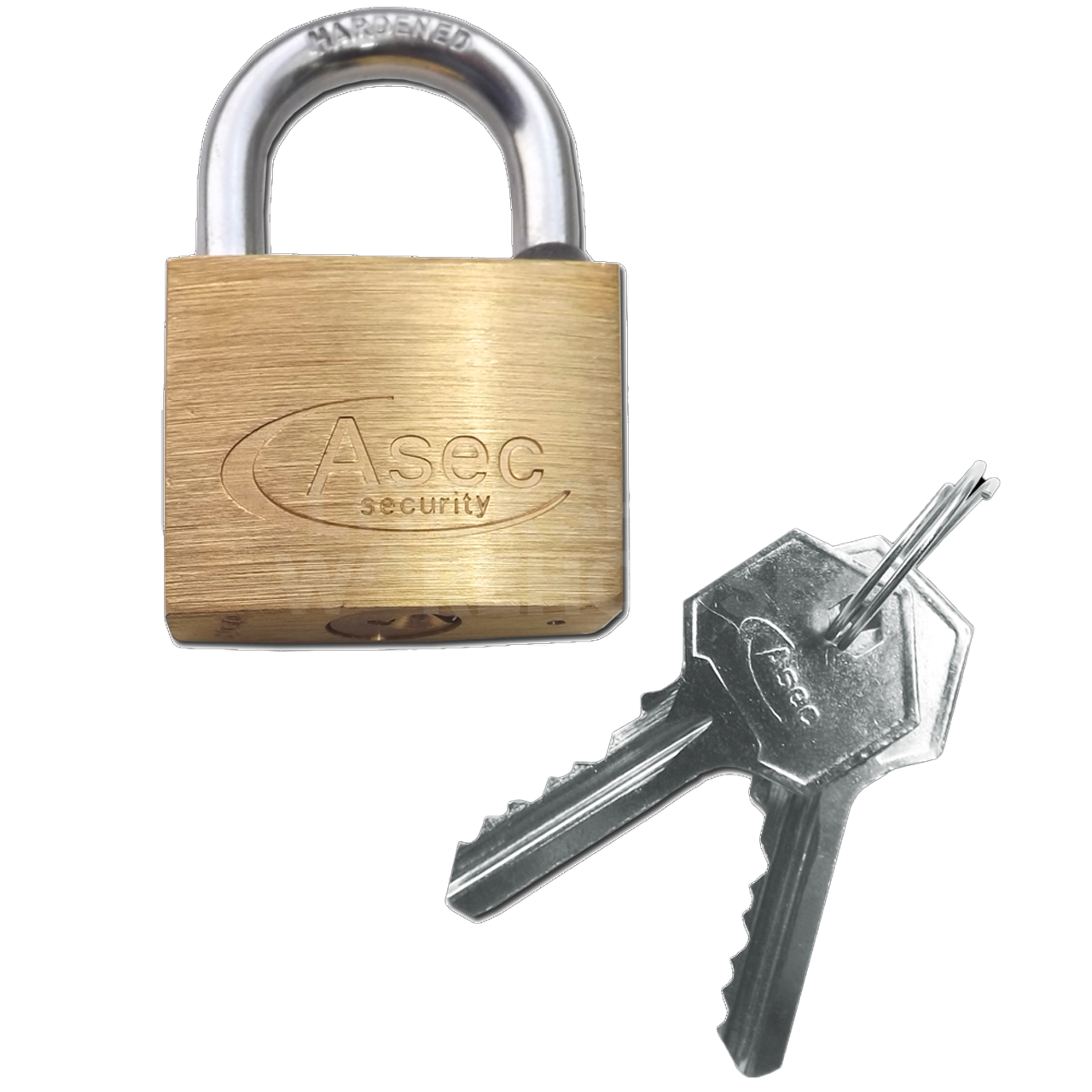 Asec 20mm Brass Padlock