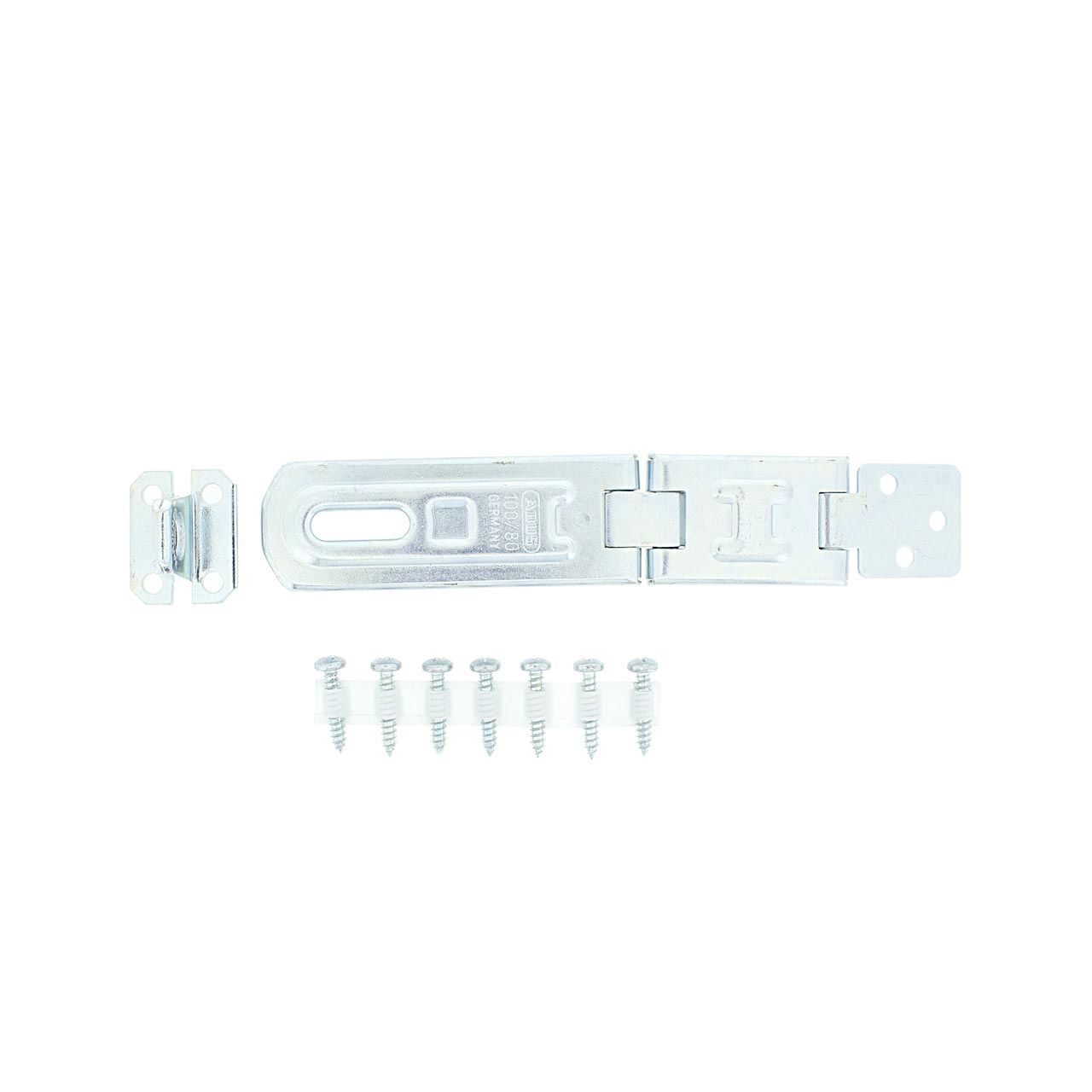 Dimensions Image: ABUS Hasp and Staple 100/80mm Double Jointed