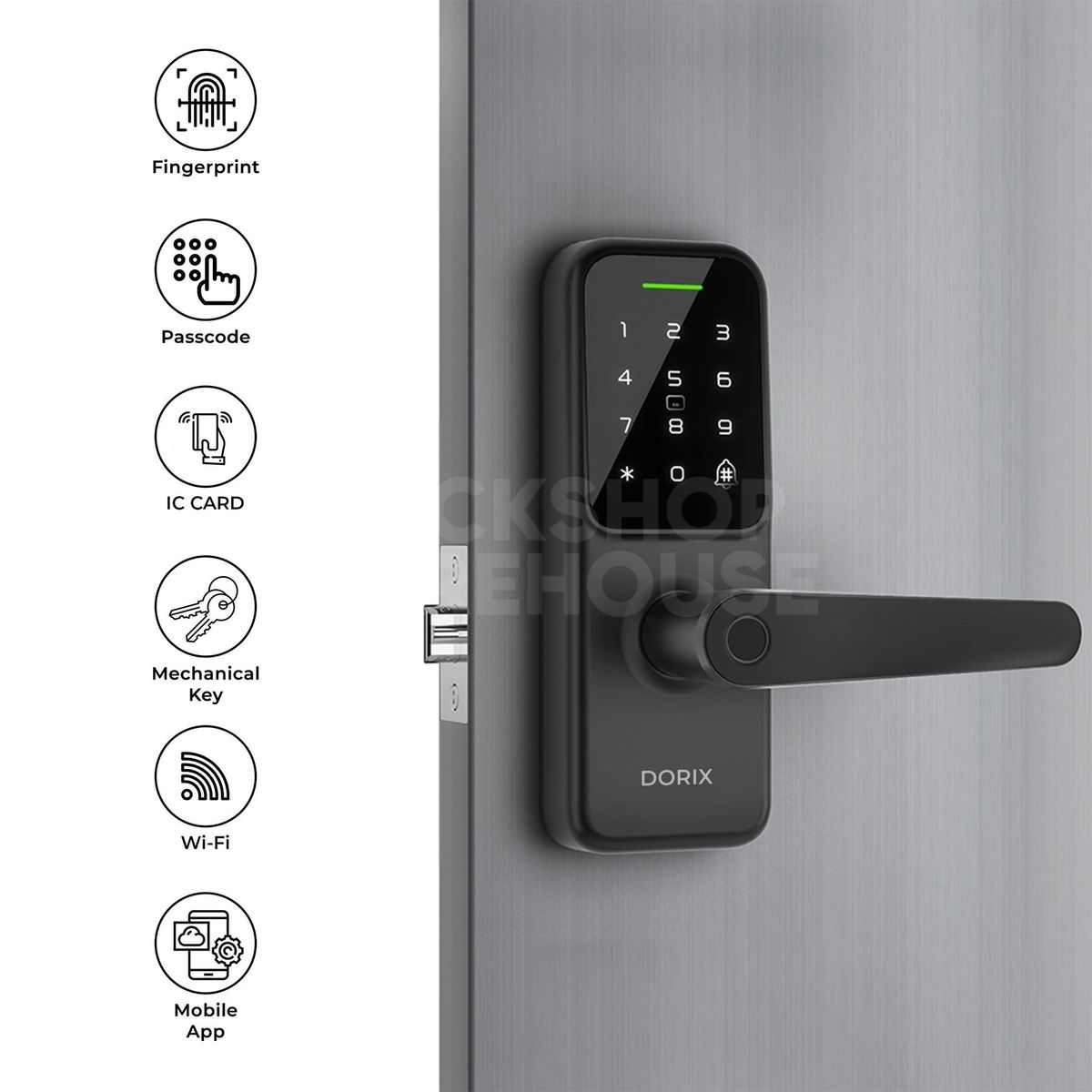 Gallery Image: DORIX Latch-Handle Smart Lock - DXSL60