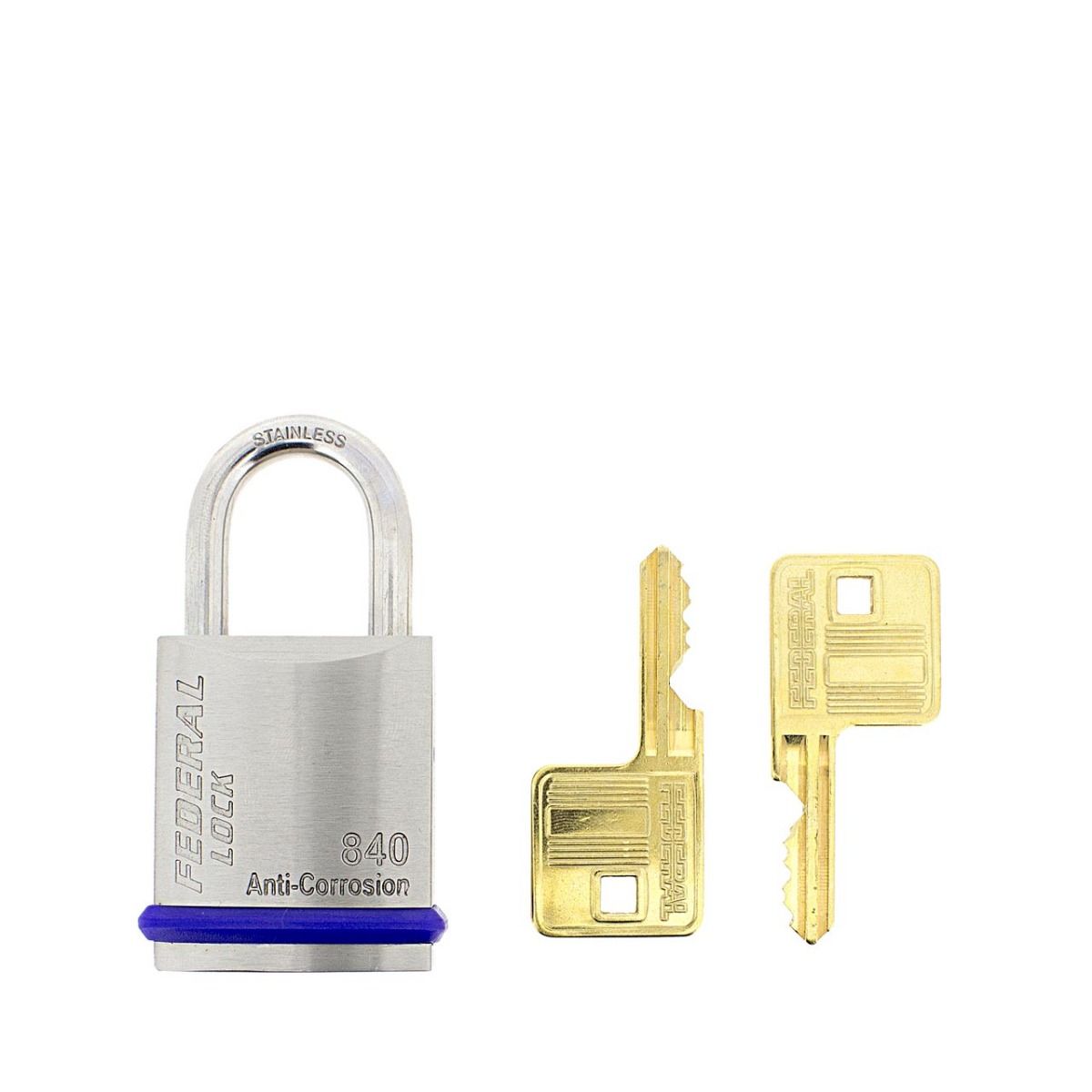 Gallery Image: Federal FD840 Stainless Steel Padlock