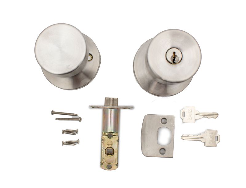 Gallery Image: BARS Secure Knobset - Storeroom- Satin Chrome Finish