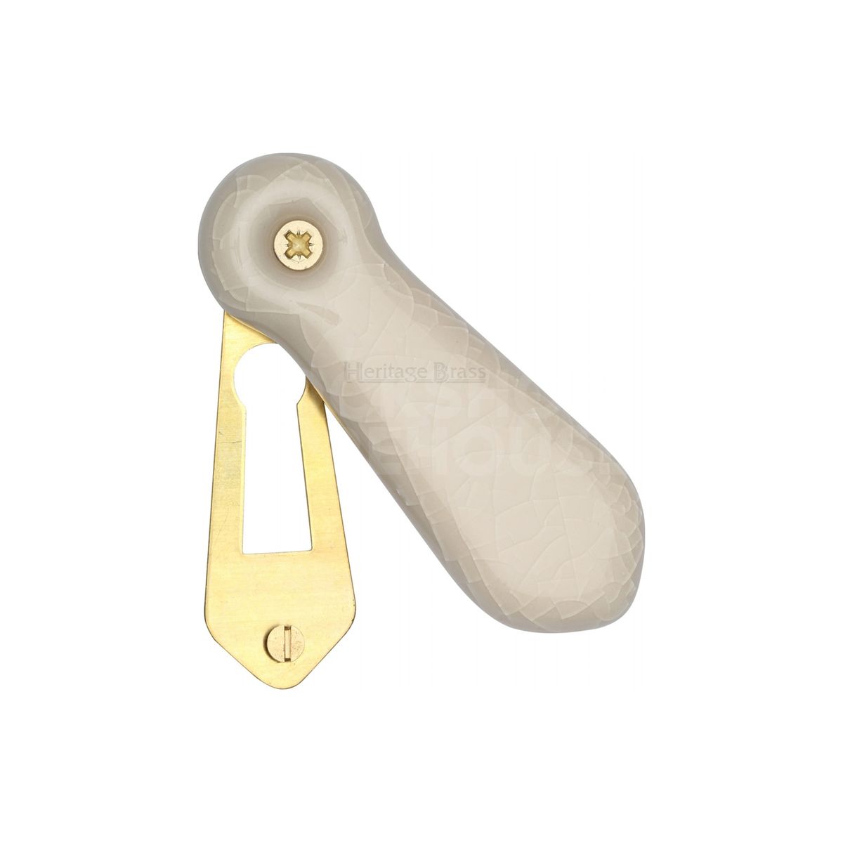 Gallery Image: Heritage Brass Traditional Covered Escutcheon Cream Crackle