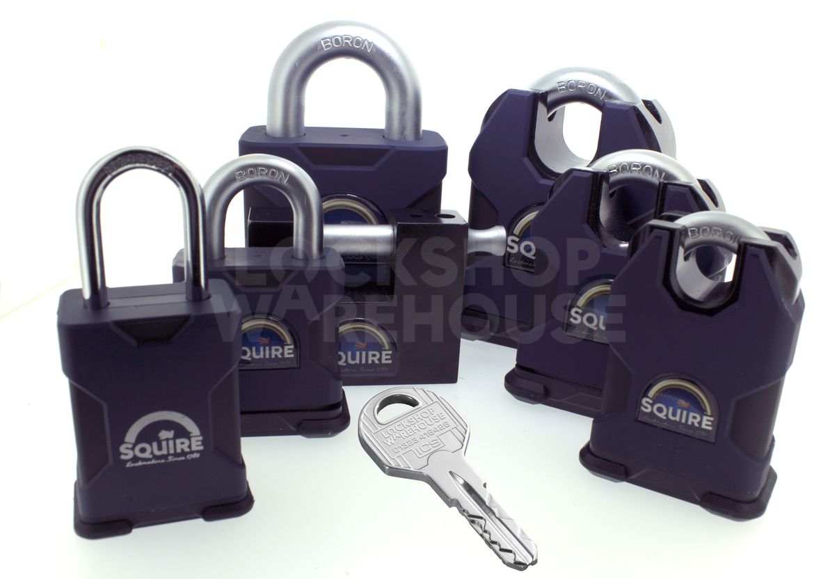 Squire Stronghold Padlocks with EVVA ICS Key