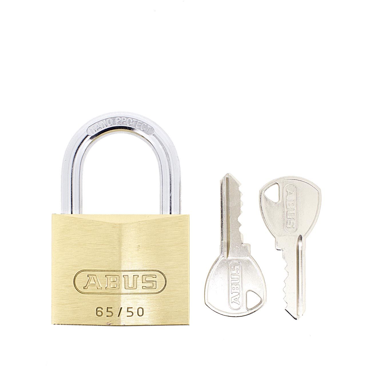 Dimensions Image: ABUS 65/50 Brass Padlock