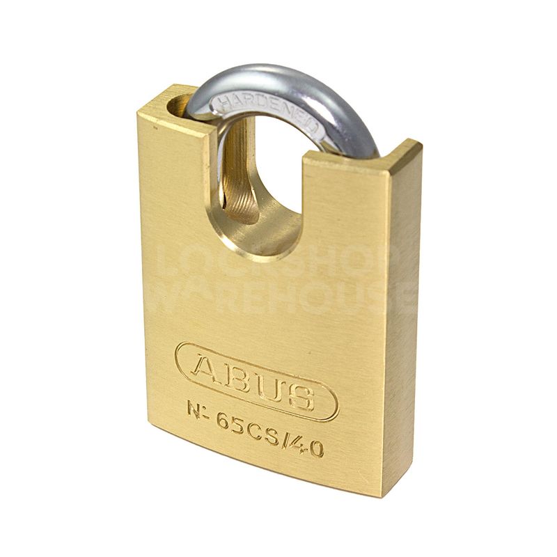 Gallery Image: ABUS 65CS/40 Brass Closed Shackle Padlock