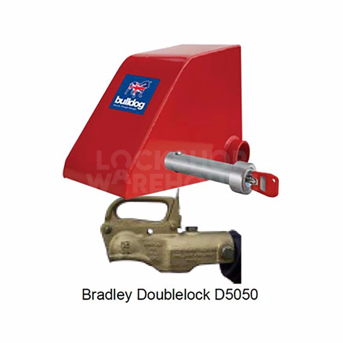 Bulldog Heavy Duty Hitchlock - BRS -Bradley Double Lock D5050 Hitch Head