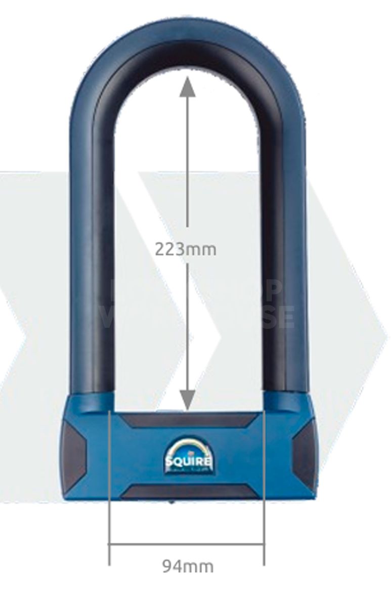 Dimensions Image: SQUIRE Stronghold®  D16/230  - D Lock