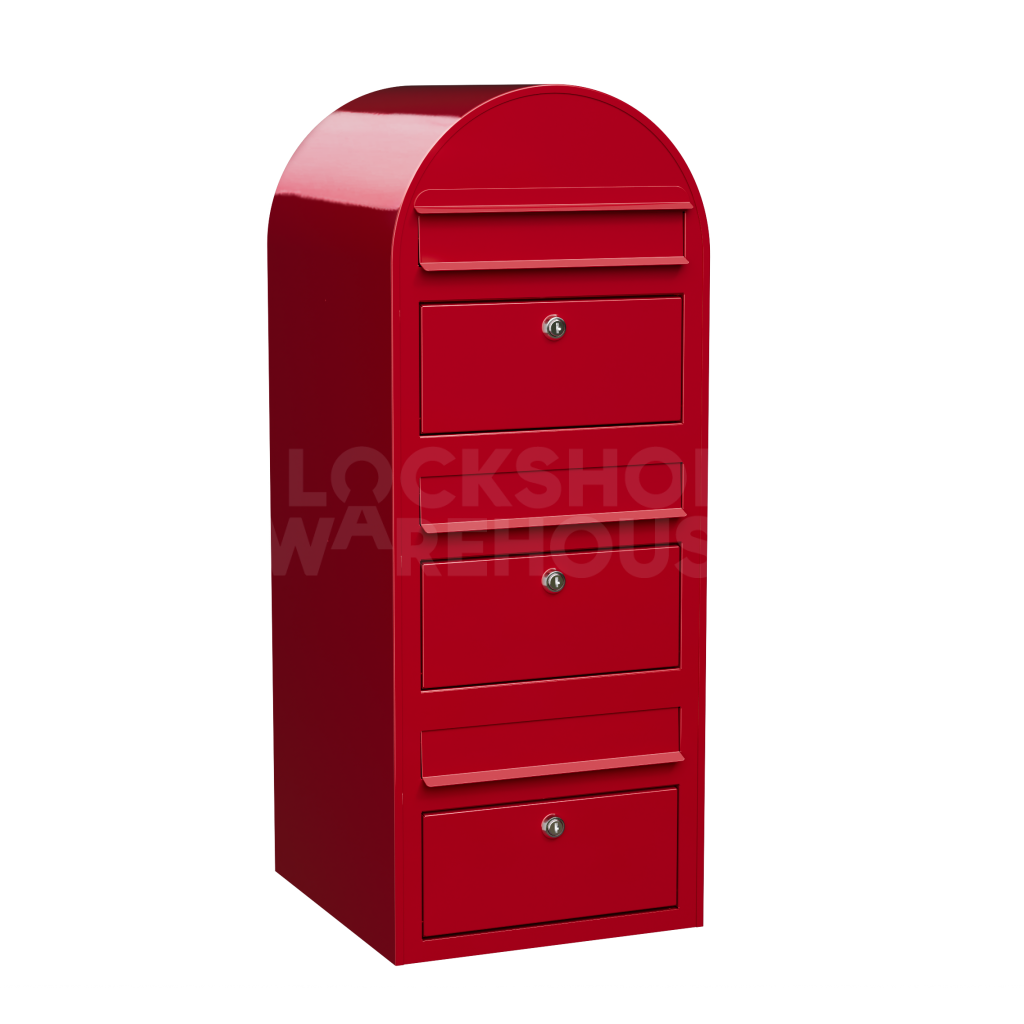 Bobi Trio Mailbox | Triple Locking Post Box