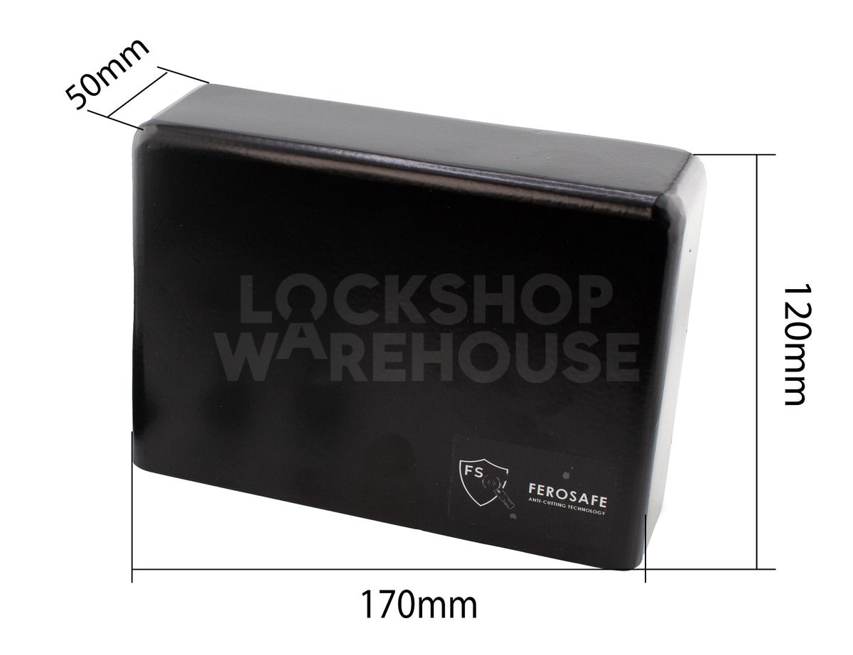 Dimensions Image: Ferosafe Lockbox with Anti Grinder Protection