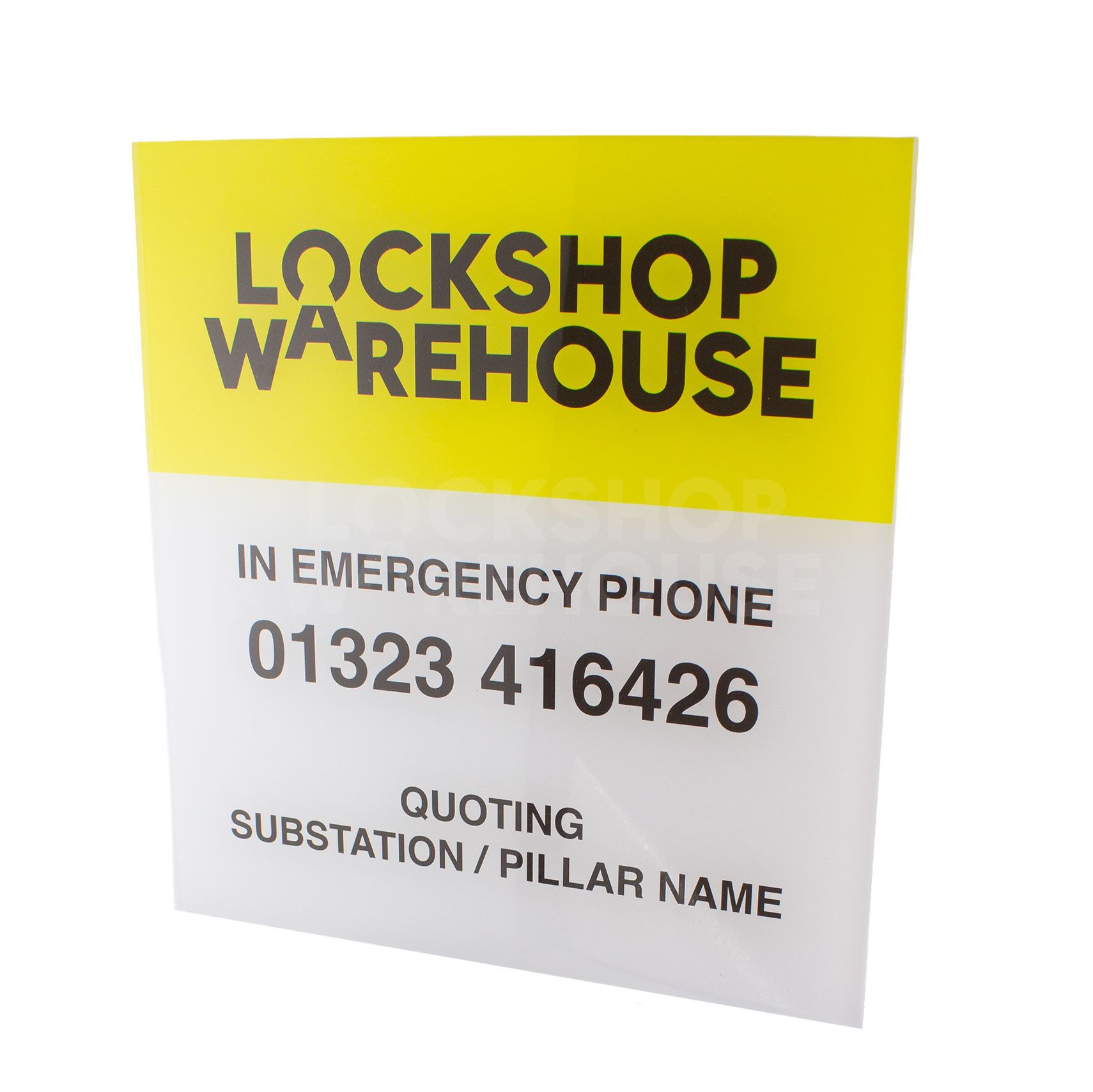 Clear Cast Acrylic Signage Board - 3mm - Reverse Print