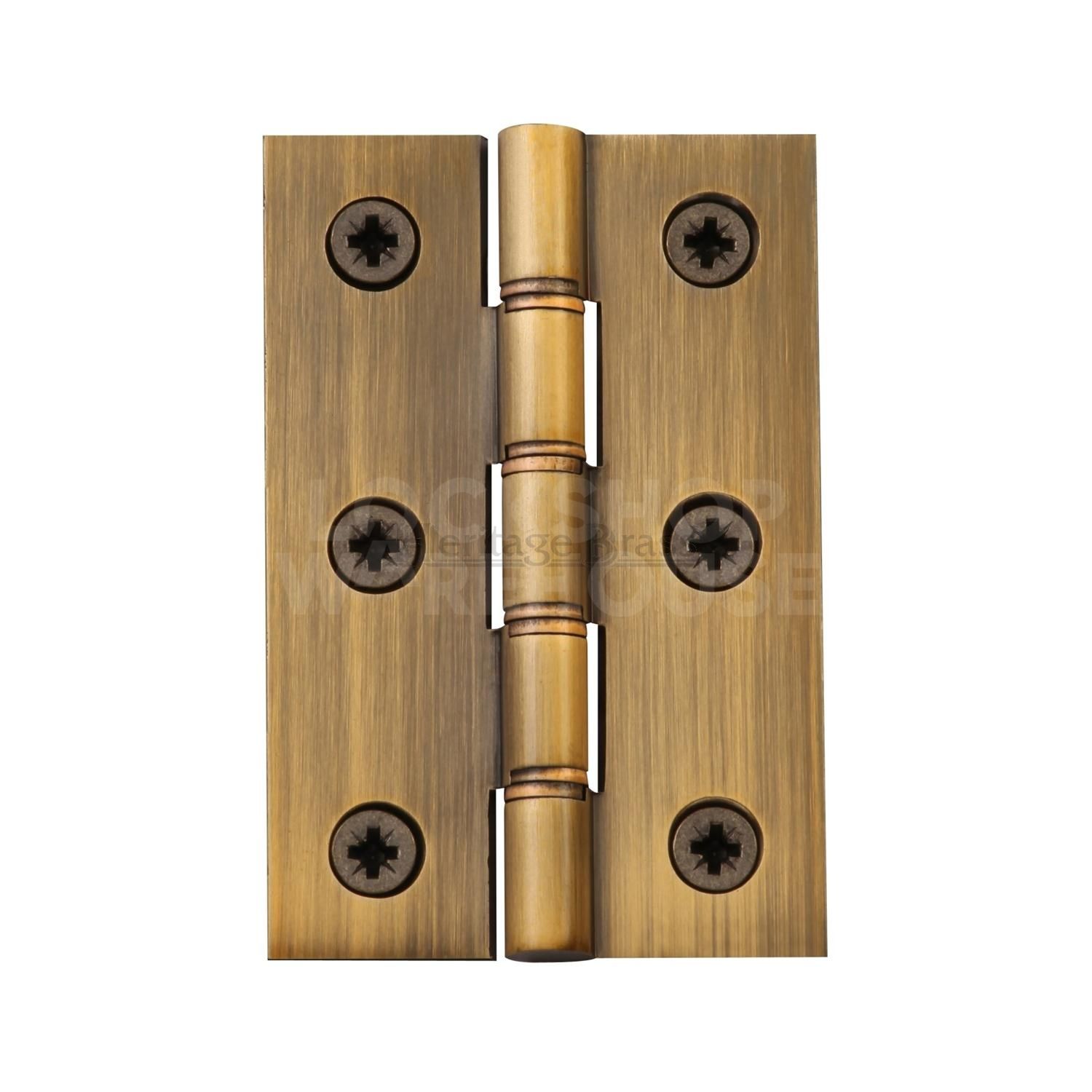 Traditional Hinge Brass with Double Phosphor Washers by Heritage Brass