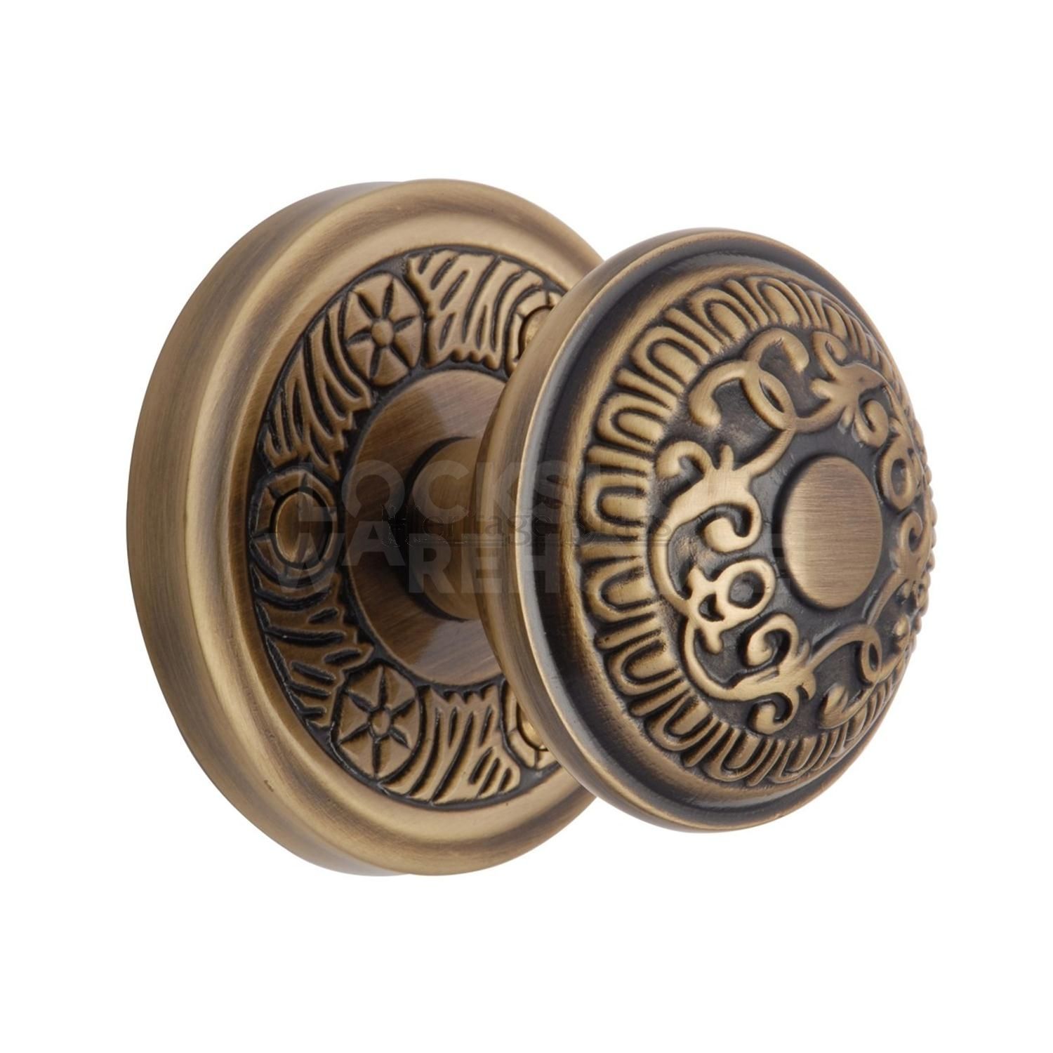 Aydon Ornate Door Knob Pair by Heritage Brass
