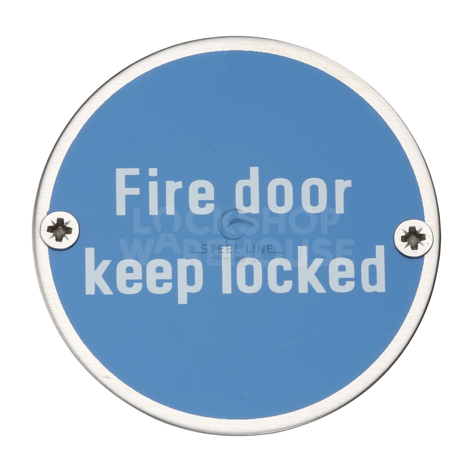 Functional Fire Door Keep Locked Engraving by M Marcus