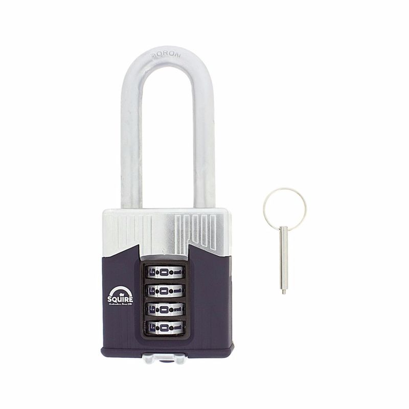 Gallery Image: SQUIRE Warrior WAR55 - 63mm Long Shackle Combination Padlock
