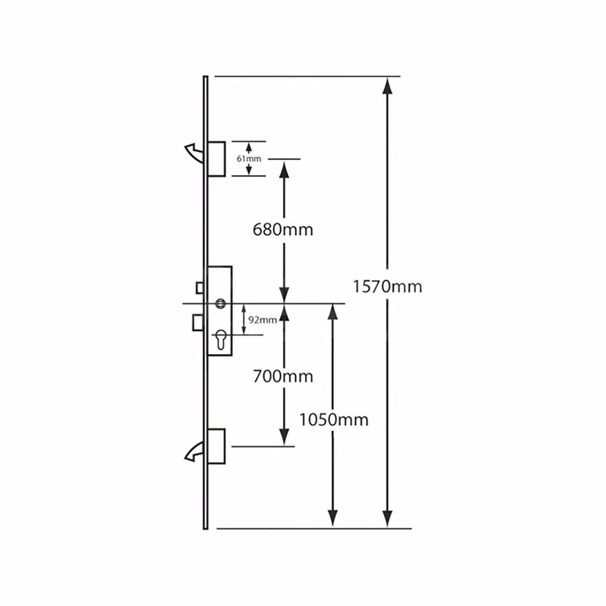 Gallery Image: ERA 2 Hooks: UPVC Multi-Point Locking Mechanism (Timber doors)