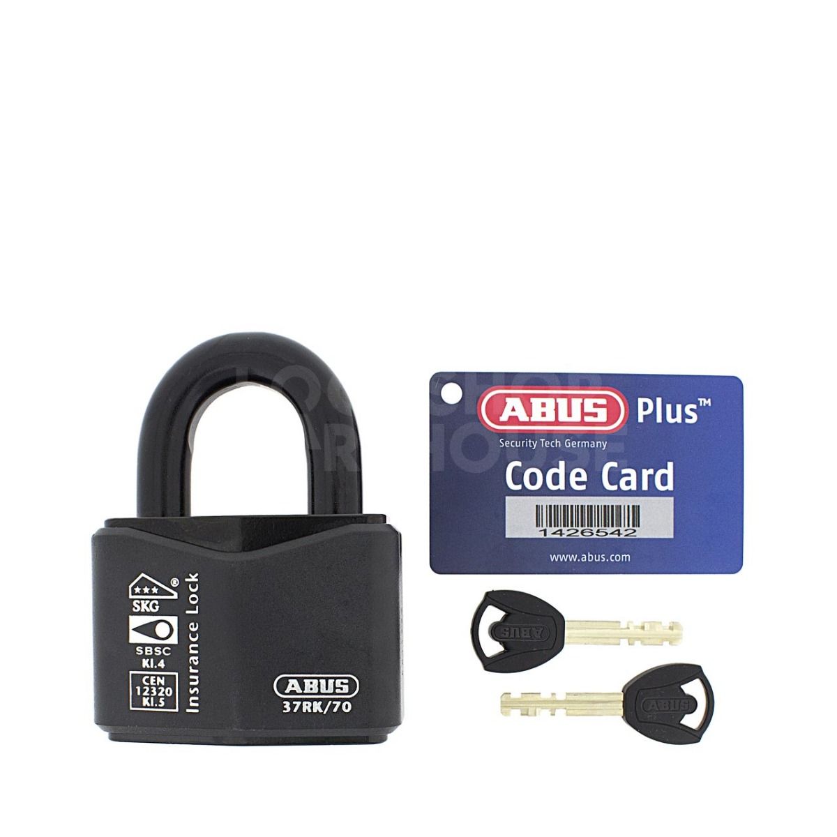 Dimensions Image: ABUS Granit 37RK/70 Open Shackle Padlock