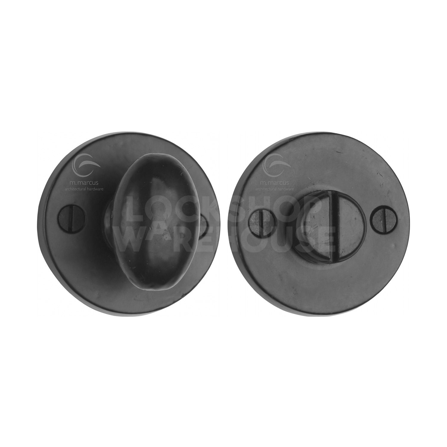 Traditional Black Iron Thumbturn and Release by M Marcus