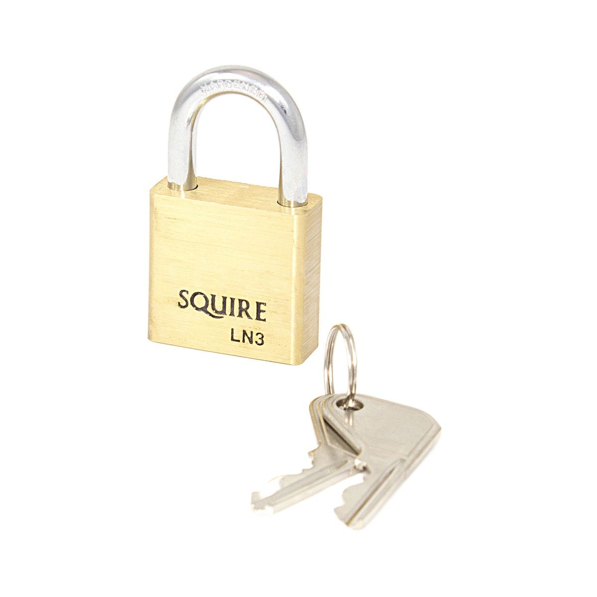 Squire Lion LN3 - 30mm Open Shackle Brass Padlock