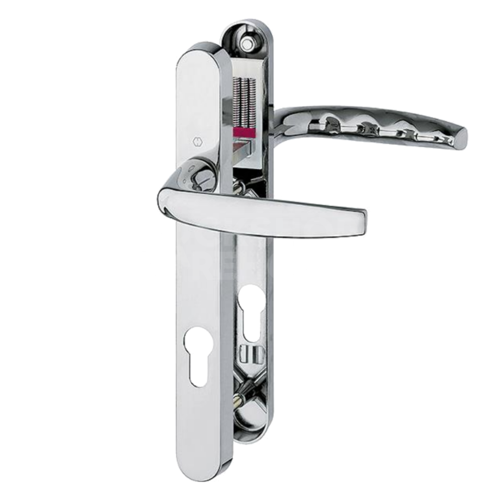 Hoppe Atlanta Lever/Lever Narrow Backplate Door Handle
