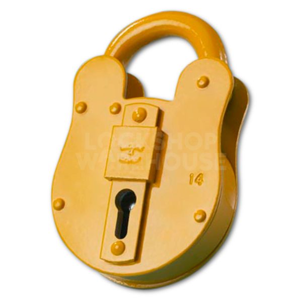FB14 Fire Brigade Padlock Yellow Finish