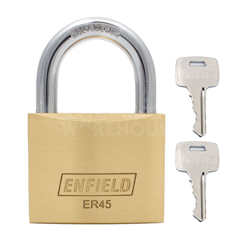 Gallery Image: Enfield ER45 Brass Padlock (previously Papaiz)