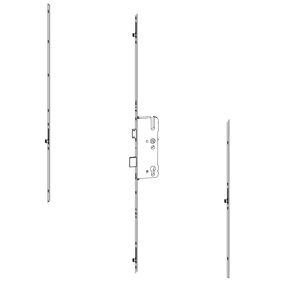 Roto H650 Multipoint Door Lock Latch & Deadbolt with 4 V-Cams