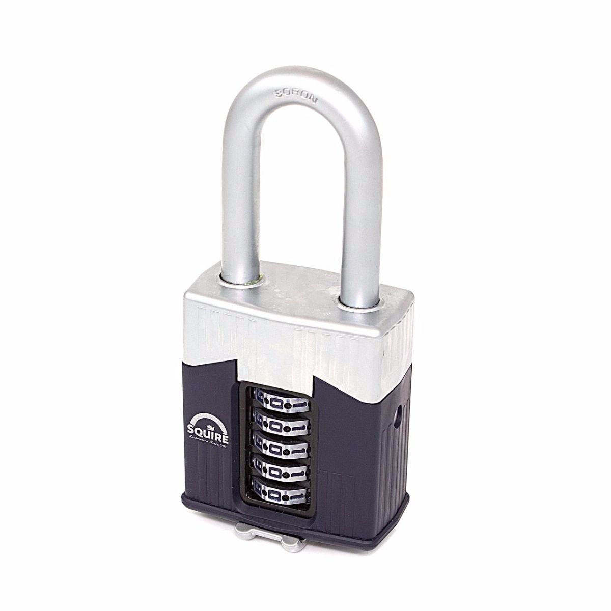 Gallery Image: SQUIRE Warrior WAR65 - 63mm Long Shackle Combination Padlock