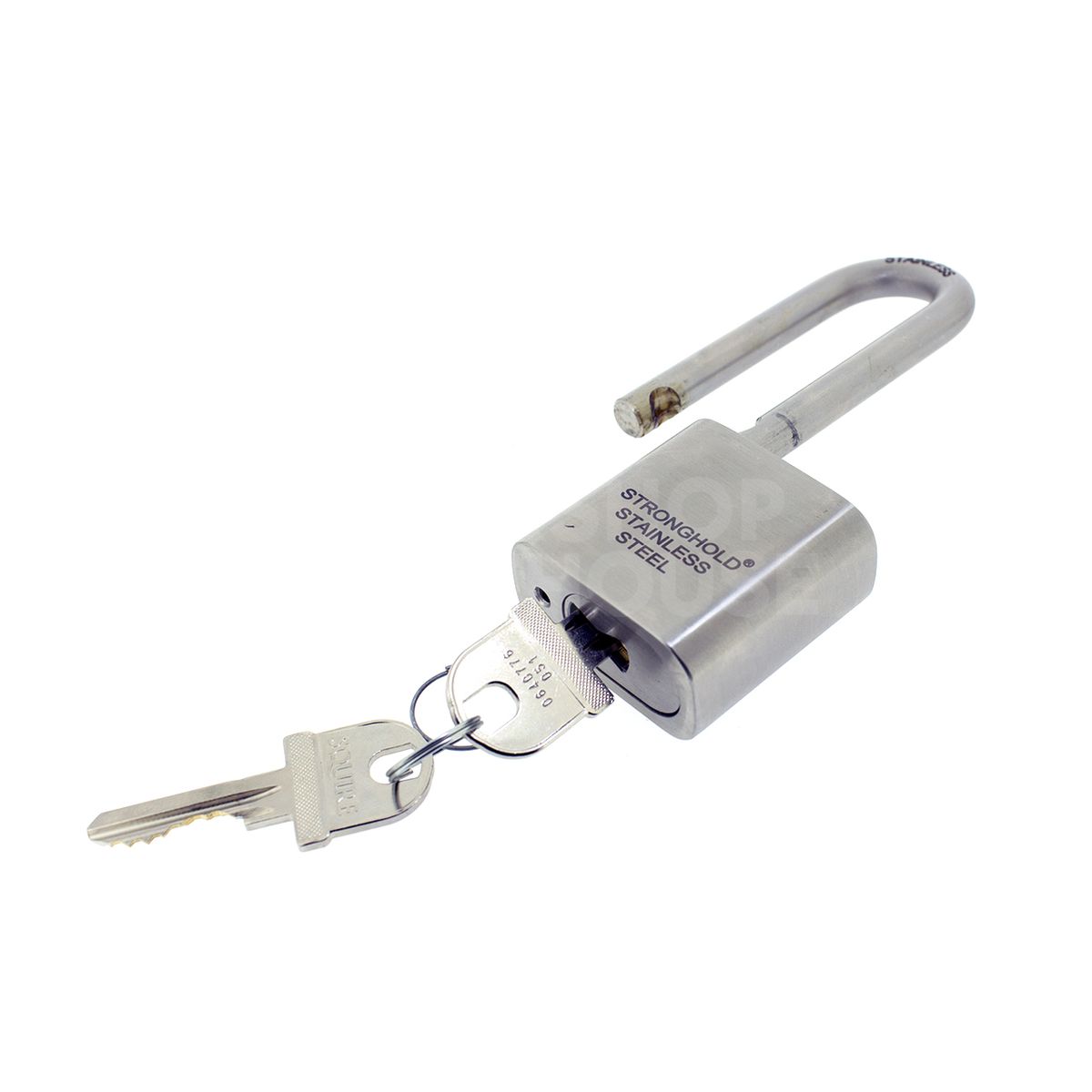 Gallery Image: SQUIRE Stronghold® ST50S - 2.5 Long Shackle Stainless Steel Padlock