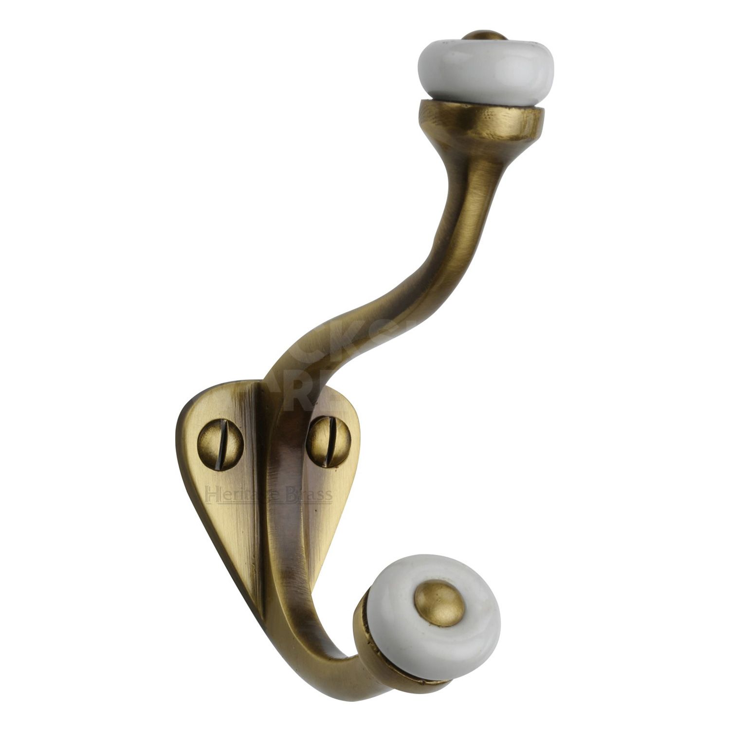 Heritage Brass Traditional Curved Hat & Coat Hook