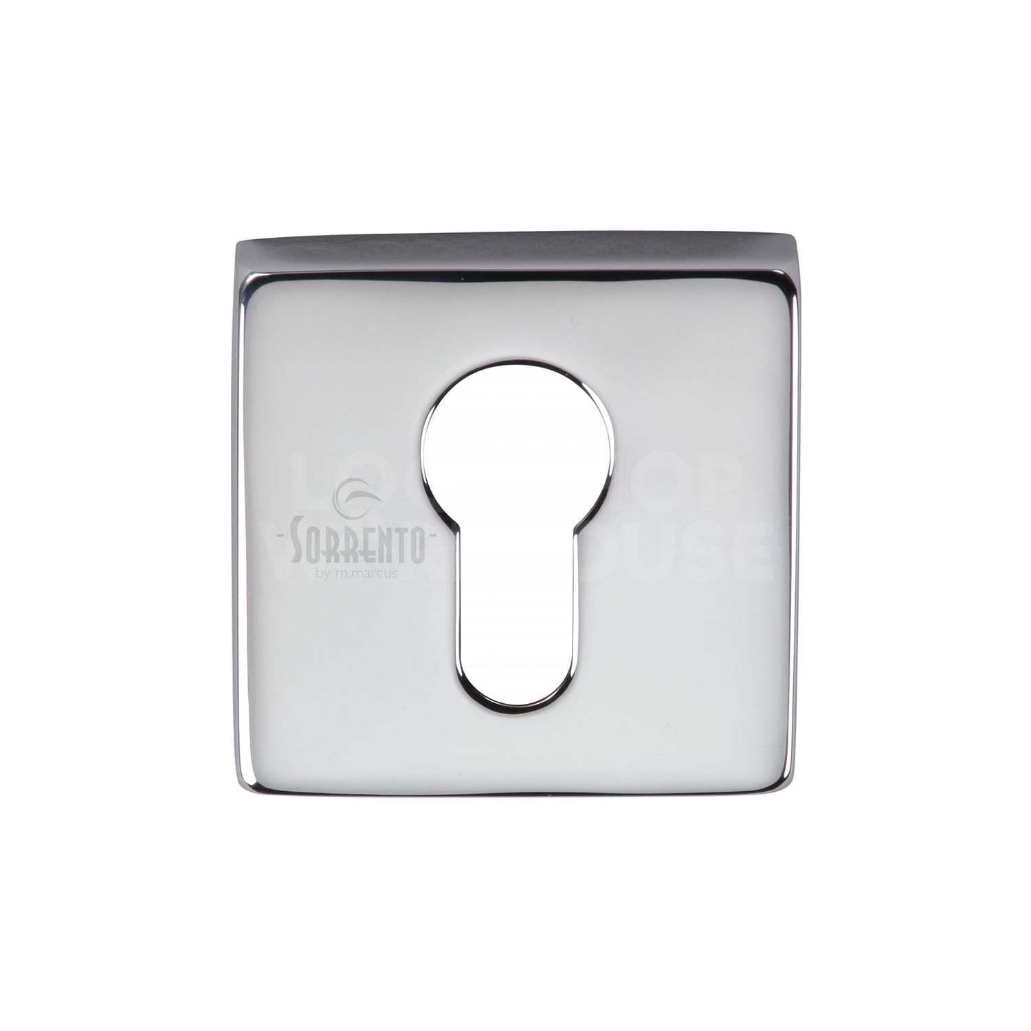 Sorrento Modern Concealed Square Euro Escutcheon by M Marcus