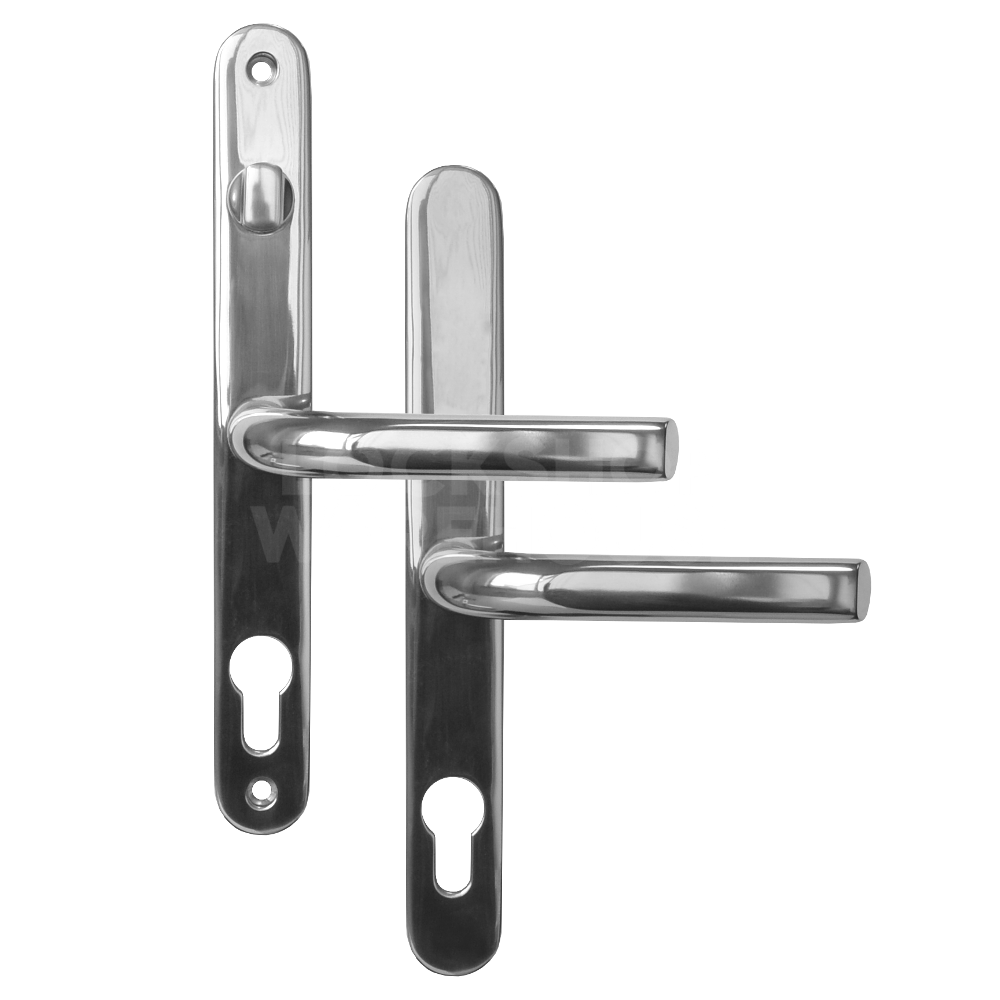 Asec 68mm Lever/Lever UPVC Door Handle with Snib
