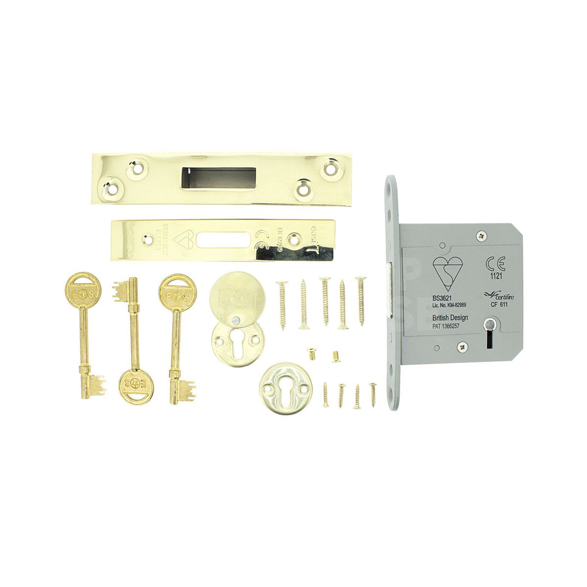 Gallery Image: Eurospec Easi-T 5 lever Deadlock - BS3621