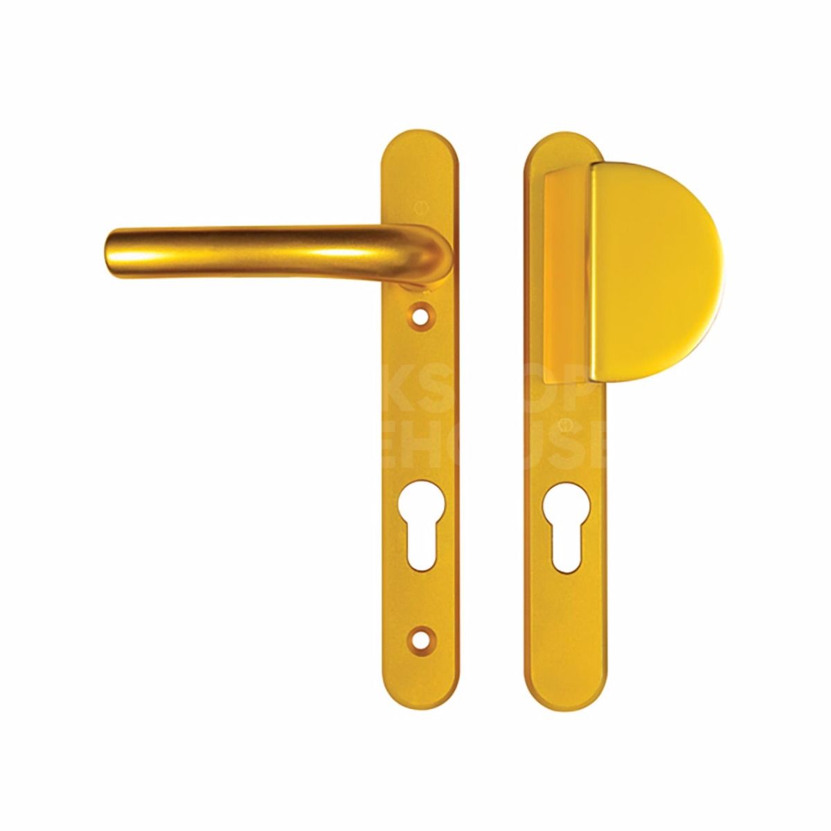 Gallery Image: Hoppe UPVC Lever - Fixed Pad handles 92mm centres