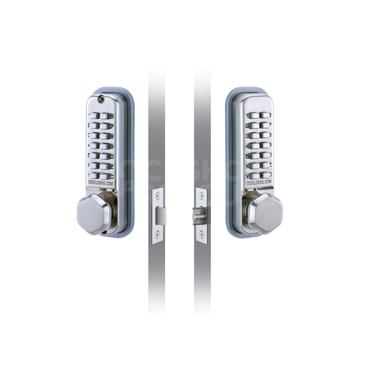 Gallery Image: Codelocks CL290 Back to Back Digital Mortice Lock - Stainless Steel