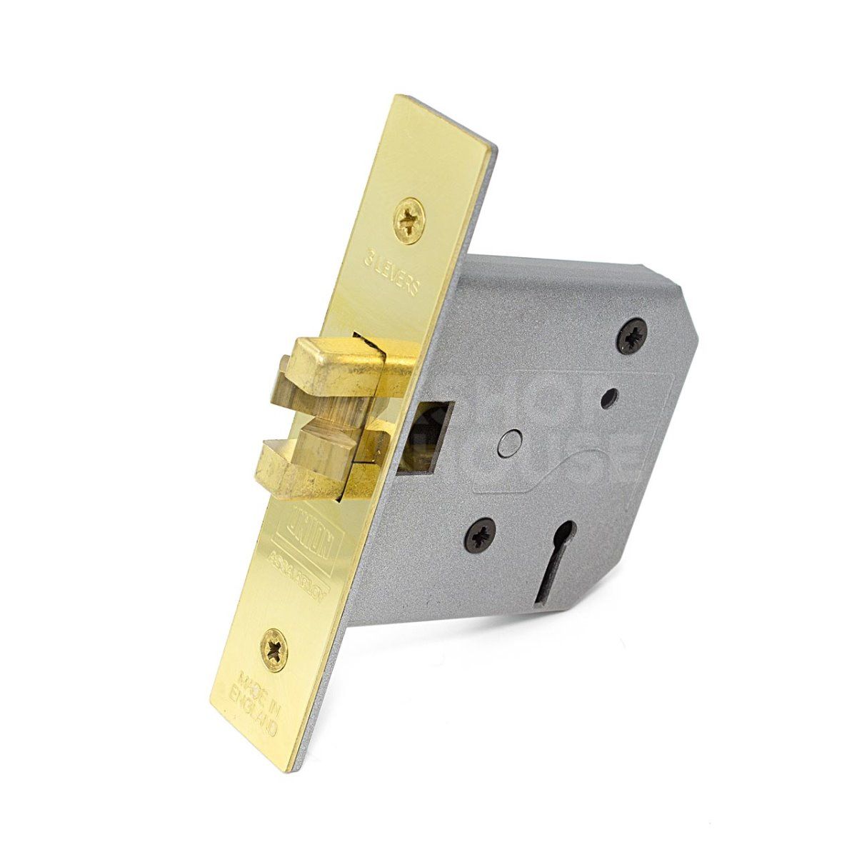 Gallery Image: Union 2477 3 Lever Sliding Door Lock