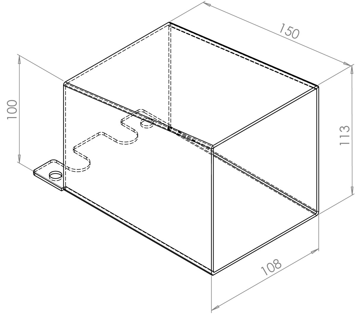 Dimensions Image: Gatemaster SelectPro Quick Exit Security Shroud