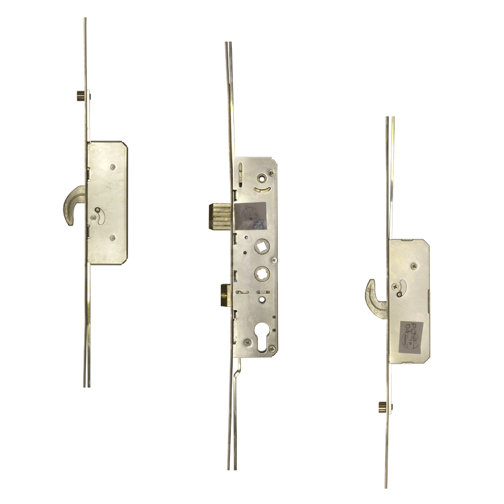 Avantis Lever Operated Twin Spindle 2 Hook 2 Roller Multipoint Lock