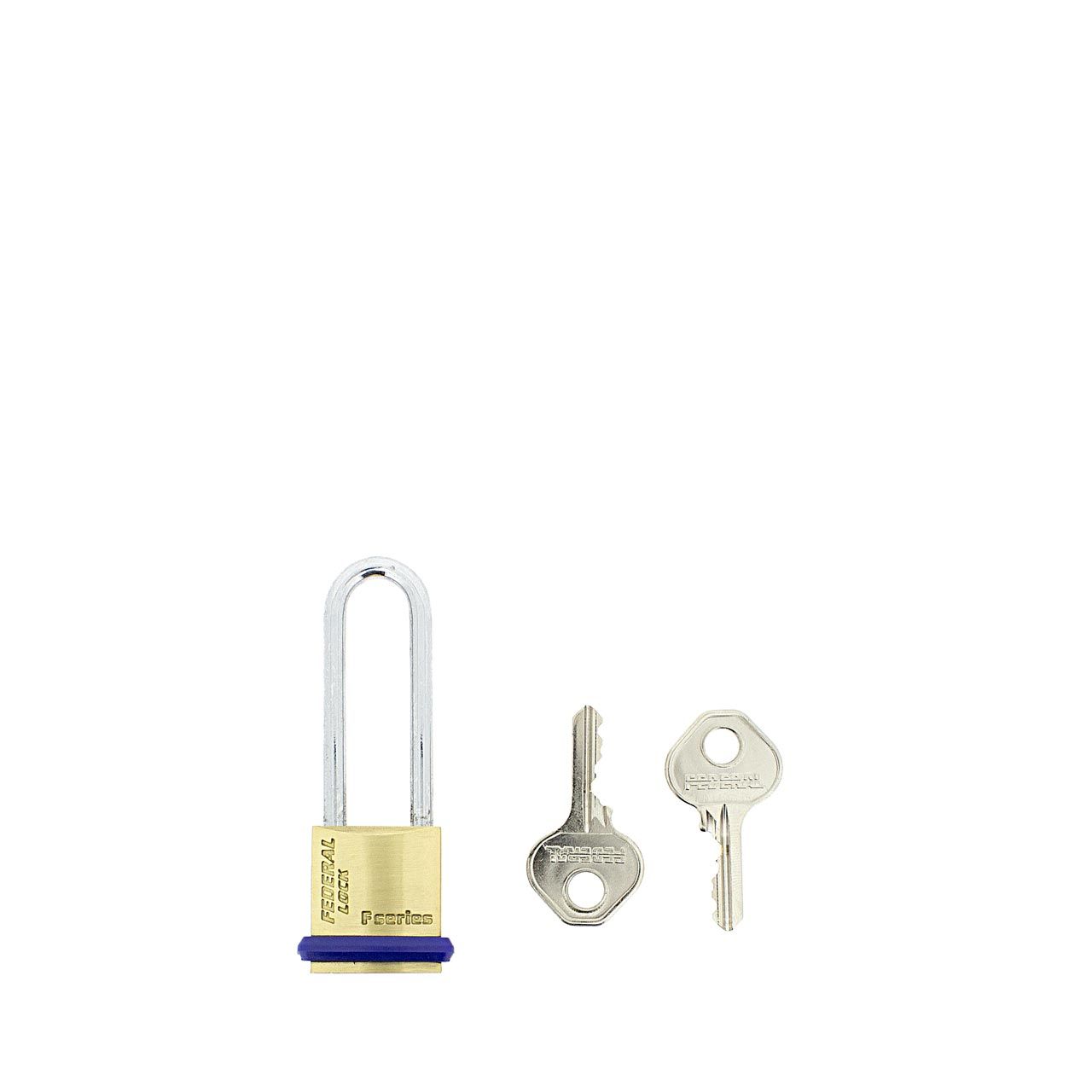 Dimensions Image: Federal 20mm Brass Padlock Long Shackle