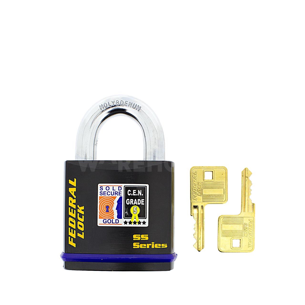 Dimensions Image: Federal 740 Padlock