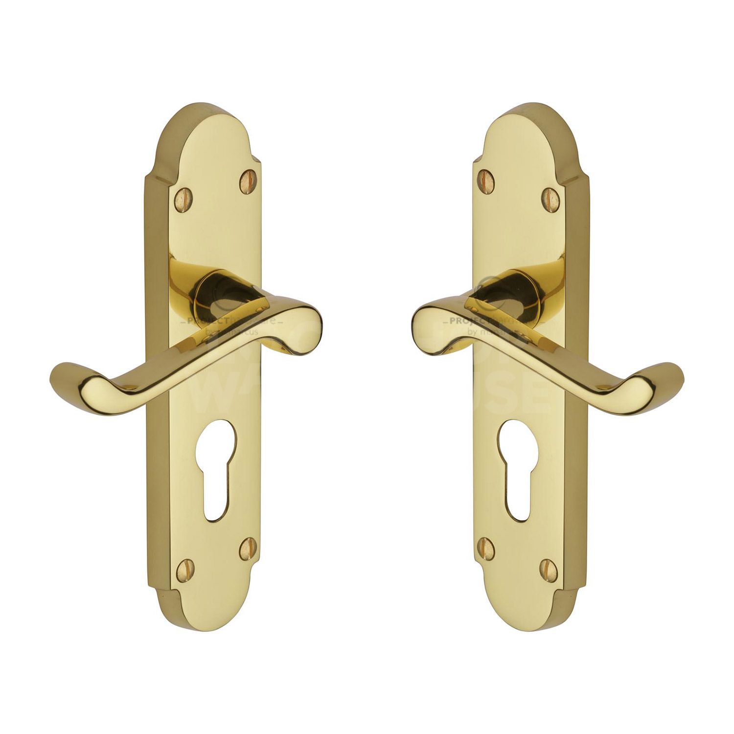 Milton Traditional Door Handles (Pair) by M Marcus