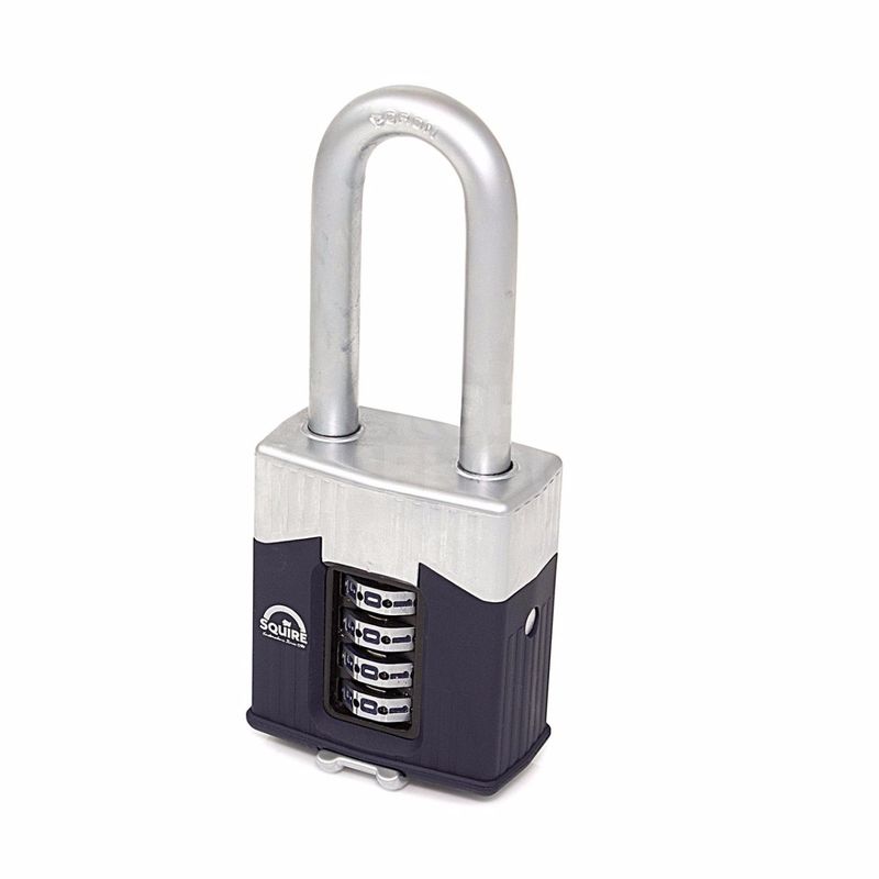 Gallery Image: SQUIRE Warrior WAR55 - 63mm Long Shackle Combination Padlock