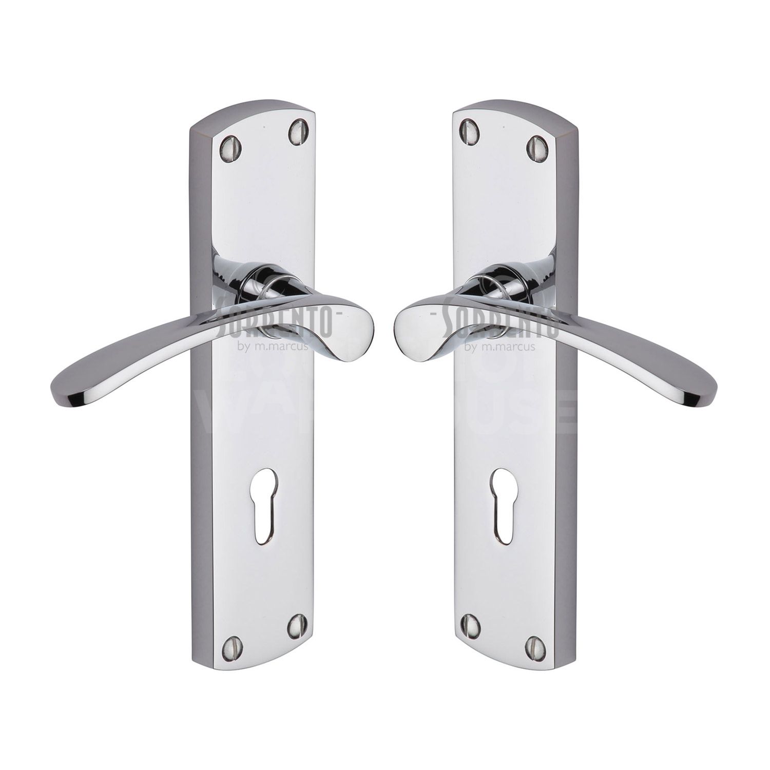 Contemporary Sorrento Door Handles (Pair) by M Marcus