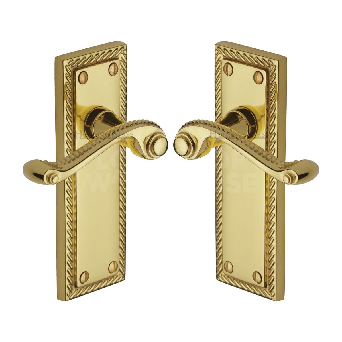 Gallery Image: Traditional Georgian Door Handles (Pair) by Heritage Brass